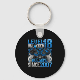 Level 18 Ontgrendeld 18 Jaar Oude Cadeaus Jongens  Sleutelhanger