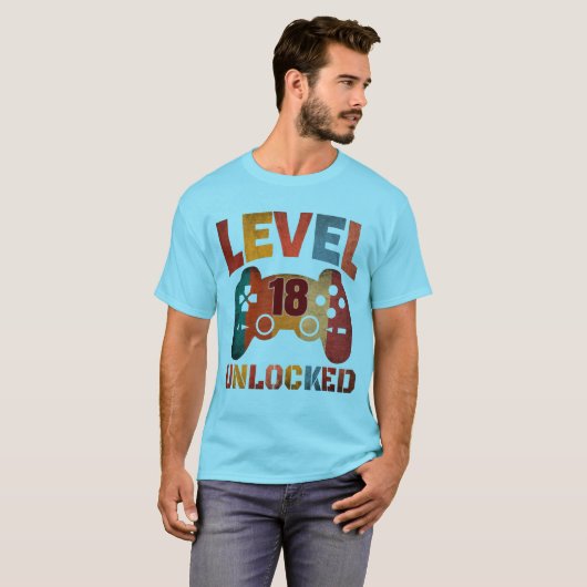 LEVEL 18 VRIJGESPEELD T-Shirt (Voorkant volledig)