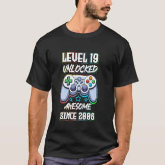 Level 19 Ontgrendeld geweldig sinds 2006 videogame T-shirt