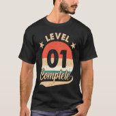 Level 1 Complete  1st Wedding Anniversary for Him  T-shirt (Voorkant)