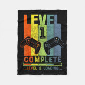 Level 1 Complete Gamer Gift 1 Years Wedding Annive Fleece Deken (Voorkant)