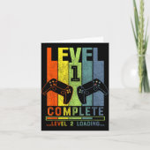 Level 1 Complete Gamer Gift 1 Years Wedding Annive Kaart (Voorkant)