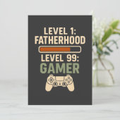 Level 1 Fatherhood, Level 99 Gamer Design Kaart (Staand voorkant)