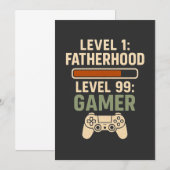Level 1 Fatherhood, Level 99 Gamer Design Kaart (Voorkant / Achterkant)
