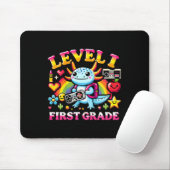 Level 1 First Grade Gamer Axolotl Video Game Ck To Muismat (Met muis)