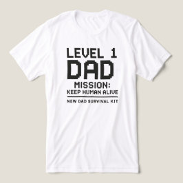 Level 1 Papa Missie Menselijke Levens Behouden Gra Tri-Blend Shirt