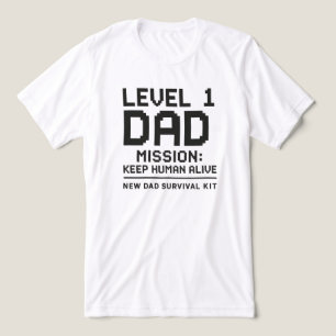 Level 1 Papa Missie Menselijke Levens Behouden Gra Tri-Blend Shirt