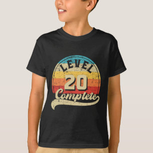 Level 20 Complete Gamer T-shirt 20ste bruiloft Ann