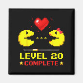 Level 20 Complete Gamers 20th Wedding Anniversary  Magneet (Voorkant)