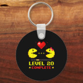 Level 20 Complete Gamers 20th Wedding Anniversary  Sleutelhanger (Voorkant)