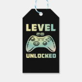 level 20 ontgrendeld cadeaulabel (Achterkant)