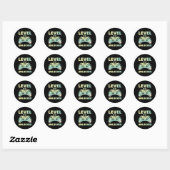 level 20 ontgrendeld ronde sticker (Vel)