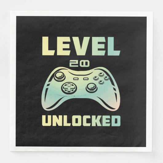 level 20 ontgrendeld servet (Voorkant)