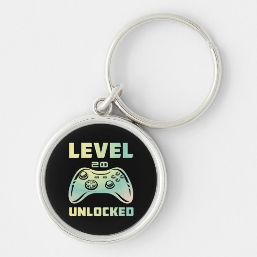 level 20 ontgrendeld sleutelhanger (Voorkant)