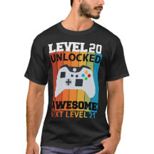 Level 20 Unlocked Verjaardag T-shirt