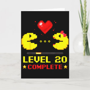 Level 20 Volledige Gamers 20e trouwdag Kaart