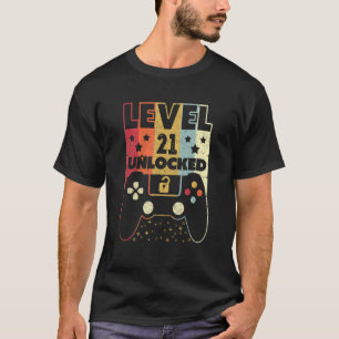 Level 21 21e Birthday-T-shirt voor onvergrendelde  T-shirt
