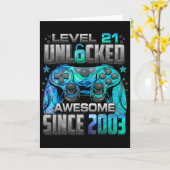 Level 21 Ontgrendeld Geweldig Sinds 2003 21e Verja Kaart (Gele Bloem)