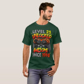 Level 25 Ontgrendeld Geweldig Sinds 1998 25e Verja T-shirt (Voorkant volledig)