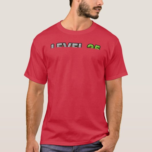 Level 25 Ontgrendeld Geweldig Sinds 998 25e Verjaa T-shirt (Voorkant)