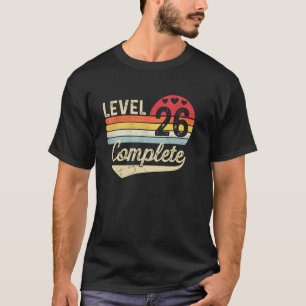 Level 26 Voltooid 26ste Huwelijksjubileum 26 Jaar T-shirt