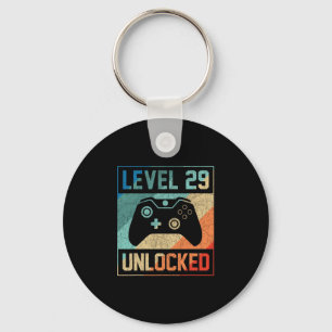 Level 29 Ontgrendeld Shirt Video Gamer 29ste Verja Sleutelhanger