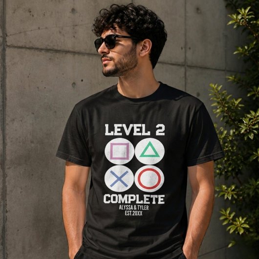 Level 2 Complete Gamer Koppel Matching T-shirt