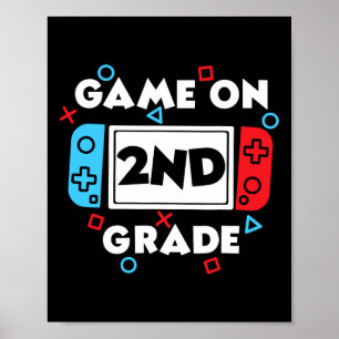 Level 2 Ontgrendeld Ck Naar School Gamer Ontwerp V Poster