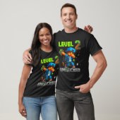 Level 2 Unlocked Funy Birthday Boy Pixel Gamer 2nd T-shirt (Unisex)
