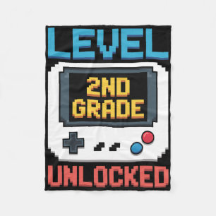 Level 2e klas ontgrendeld Ck naar school gamer jon Fleece Deken