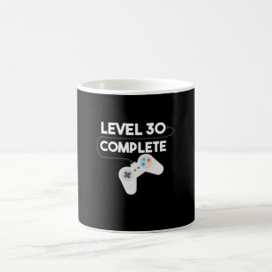 Level 30 Complete Funny Gamer Birthday Graphic Koffiemok