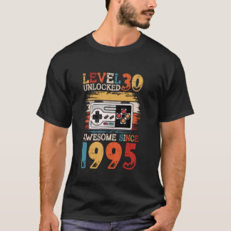 Level 30 Geweldige ontgrendeld sinds 1995 30e verj T-shirt