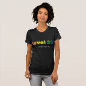 Level 30 Ontgrendeld Stilletjes Grappig 30e Verjaa T-shirt (Voorkant volledig)