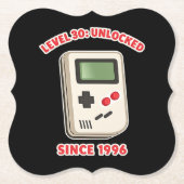 Level 30 Unlocked Since 1996 Kartonnen Onderzetters (Voorkant)