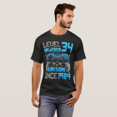 Level 34 Ontgrendeld Geweldig Sinds 1989 34e Verja T-shirt (Voorkant volledig)