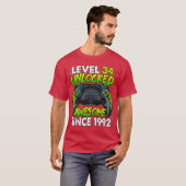 Level 34 Ontgrendeld Geweldig Sinds 1992 34ste Ver T-shirt (Voorkant volledig)
