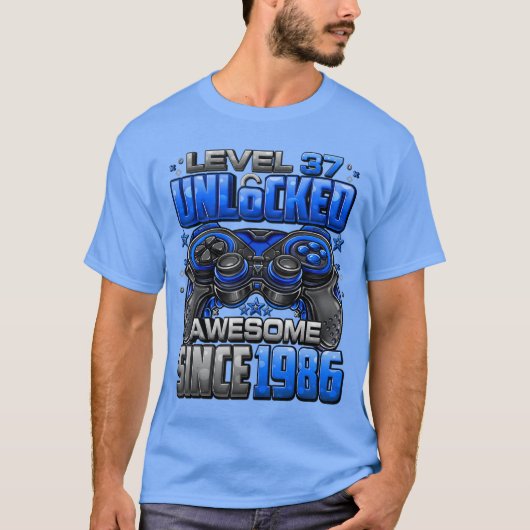 Level 37 Ontgrendeld Geweldig Sinds 1986 37e Verja T-shirt (Voorkant)
