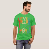 Level 39 Ontgrendelde Gamecontroller 39e Verjaarda T-shirt (Voorkant volledig)