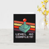 Level 40 Complete 40e verjaardag Video Games 1 Kaart (Gele Bloem)