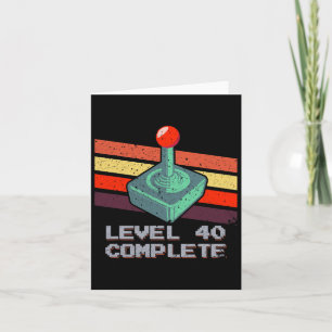Level 40 Complete 40e verjaardag Video Games 1 Kaart