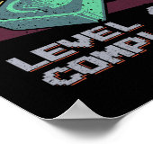 Level 40 Complete 40e verjaardag Video Games 1 Poster (Hoek)