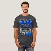 Level 40 Ontgrendeld Geweldig Sinds 1985 40ste Ver T-shirt (Voorkant volledig)