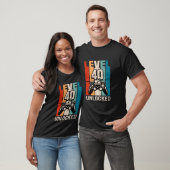 Level 40 Ontgrendeld Grappige Video Gamer Controll T-shirt (Unisex)