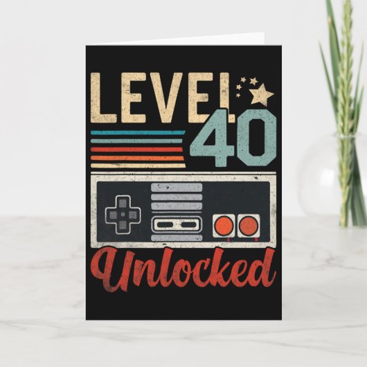 Level 40 Ontgrendelde Video Gamecontroller 40ste V Kaart (Voorkant)