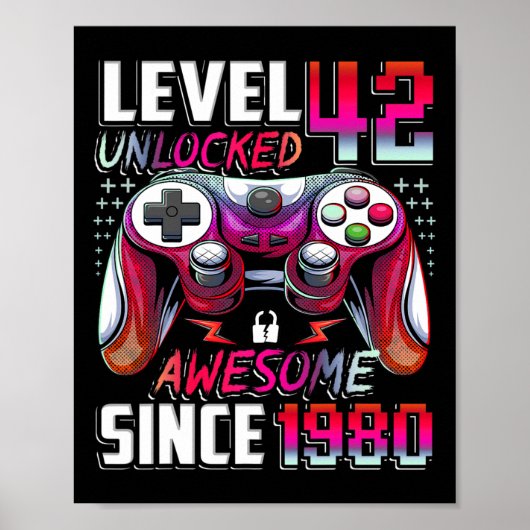 Level 42 Ontgrendeld Geweldig Sinds 1980 42ste Ver Poster (Voorkant)
