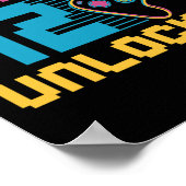 Level 42: Verjaardag voor ontgrendelde games Poster (Hoek)