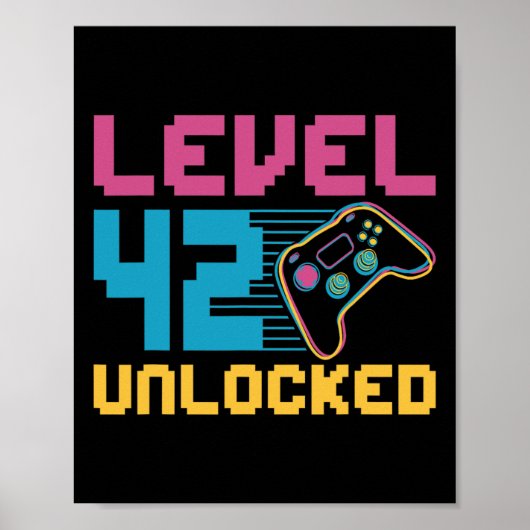 Level 42: Verjaardag voor ontgrendelde games Poster (Voorkant)