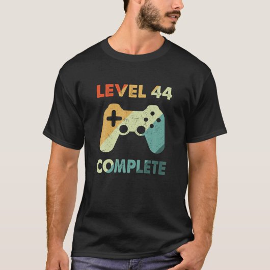 Level 44 Complete Video Gamer - 44Th Wedding Anive T-shirt (Voorkant)