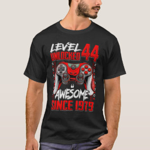 Level 44 Ontgrendeld Geweldig Sinds 1979 44ste Ver T-shirt