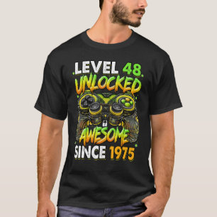 Level 48 Ontgrendeld Geweldig Sinds 1975 48ste Ver T-shirt